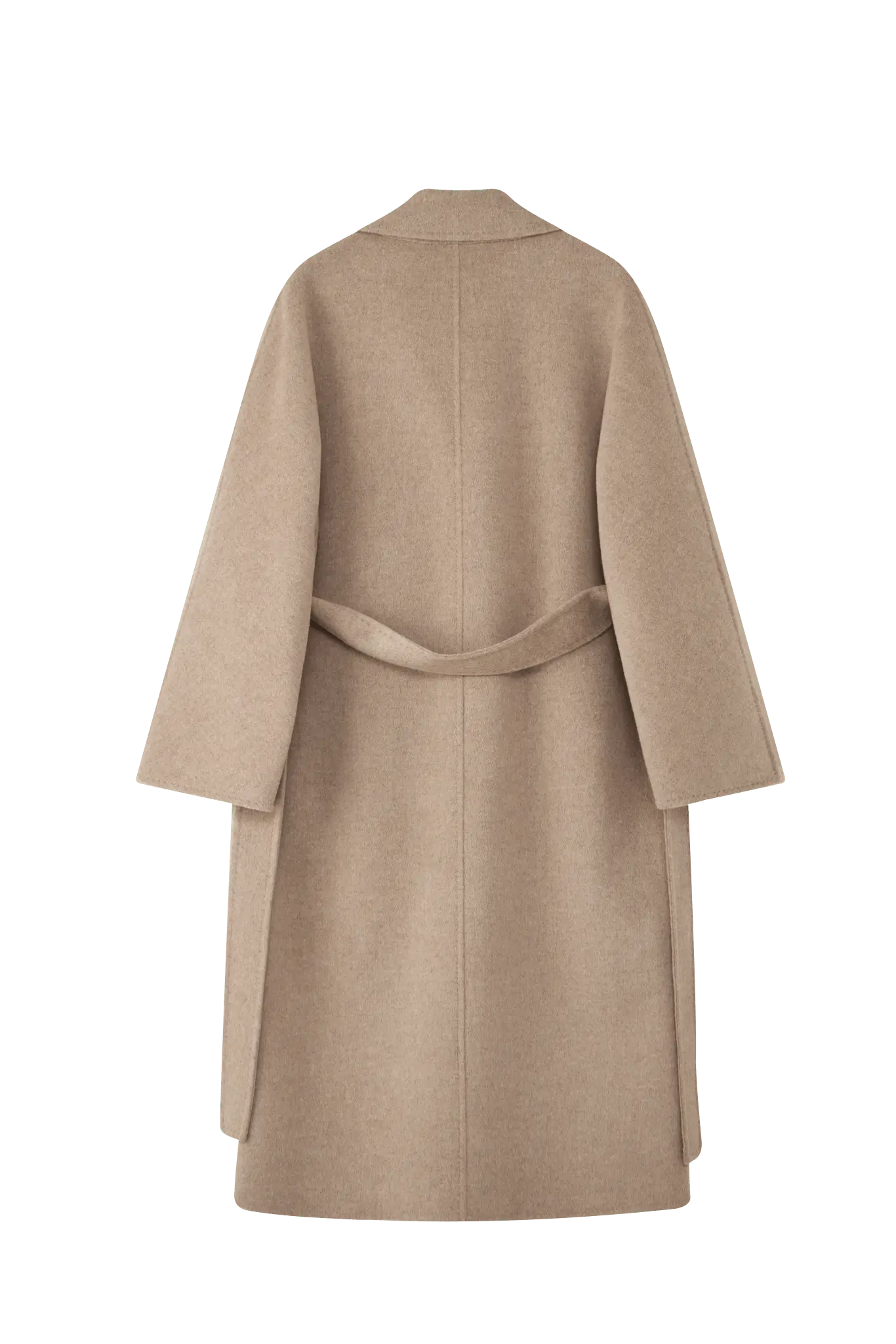 Max801 Khaki Double - faced Cashmere Coat | 2024 Autumn/Winter Long Double - breasted Woolen Jacket - 幽兹